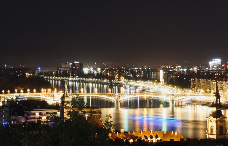 Budapest om aftenen
